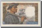 France 10 Francs Banknote, 10 F 1941-1949 ''Mineur'', 1944-06-22 -