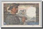 France 10 Francs Banknote, 10 F 1941-1949 ''Mineur'', 1949-06-30 -