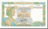 France 500 Francs Banknote, 1940-10-31, Fayette:32.8, KM:95a -