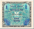 Germany 1 Mark Banknote, SERIE DE 1944, KM:192a -