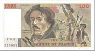 France 100 Francs Delacroix, Undated (1981), Fayette:69.5 -
