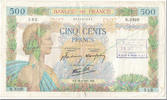 France 500 Francs La Paix, 1941-06-26, ANNULÉ -