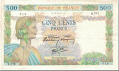 France 500 Francs La Paix, 1940-07-25, Fayette:32.5, KM:95a -