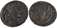 Nummus Coin, Constantine I, Arles, Copper, Cohen:256 -