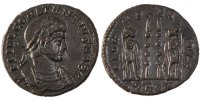 Nummus Coin, Constantius II, Trier, Copper, Cohen:104 -
