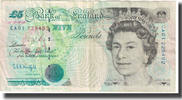 Great Britain 5 Pounds Banknote, KM:382a -