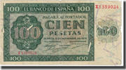 Spain 100 Pesetas Banknote, 1936-11-21, KM:101a -