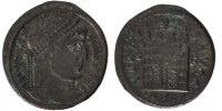 Nummus Coin, Constantine I, Arles, Copper, Cohen:665 -