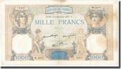 France 1000 Francs Cérès et Mercure, P. Rousseau and R. Favre-Gilly -