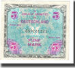 Germany 5 Mark Banknote, SERIE DE 1944, KM:193a -