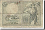 10 Mark 1906 Deutschland Geldschein, 1906-10-06, KM:9b, S S