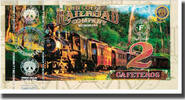 Colombia Tourist Banknote Banknote, 2 CAFETEROS THE COFFE RAILROAD COMPANY -