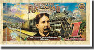 Colombia Tourist Banknote Banknote, 1 CAFETEROS THE COFFE RAILROAD COMPANY -