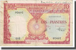 FRENCH INDO-CHINA 10 Piastres = 10 Kip Banknote, KM:102 -