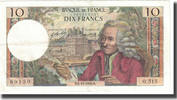 France 10 Francs Voltaire, 1969-11-06, Fayette:62.40, KM:147c -