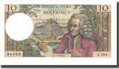 France 10 Francs Voltaire, 1972-06-01, Fayette:62.57, KM:147c -