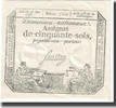 France 50 Sols 1793-05-23, KM:A70a -
