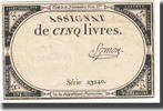France 5 Livres Fayette:ass46a, KM:A57 -