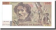 France 100 Francs Delacroix, Fayette:69bis.8, KM:154f -