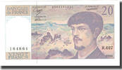 France 20 Francs Debussy, Fayette:66bis.1, KM:151d -