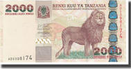 Tanzania 2000 Shilingi Banknote, KM:37a -
