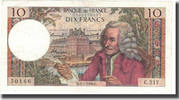 France 10 Francs Voltaire, 1966-01-06, Fayette:62.21, KM:147b -