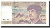 France 20 Francs Debussy, 1993, Fayette:66 bis.4, KM:151h -