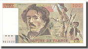 France 100 Francs Delacroix, Fayette:69.08a, KM:154b -