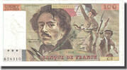 France 100 Francs Delacroix, Fayette:68.2, KM:154a -