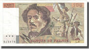 France 100 Francs Delacroix, Fayette:69.1c, KM:154a -