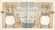 France 1000 Francs Cérès et Mercure, 1937-05-27 -
