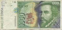 Spain 1000 Pesetas Banknote, KM:163 -