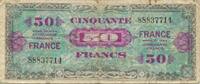 France 50 Francs Flag/France, Fayette:VF19.1, KM:117a -