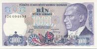 Turkey 1000 Lira Banknote, 1970-01-14, KM:191 -