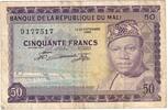 50 Francs 1960 Mali Geldschein, 1960-09-22, KM:6a, SS SS