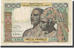 West African States 1000 Francs Banknote, 1961-03-20, KM:103Ab -