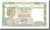 France 500 Francs La Paix, 1940-12-05, Fayette:32.10, KM:95a -