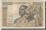 West African States 1000 Francs Banknote, KM:103Al -