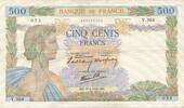 France 500 Francs La Paix, 1940-05-16, Fayette:32.2, KM:95a -