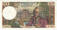 France 10 Francs Voltaire, L.796, Fayette:62.57, KM:147d -