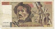 France 100 Francs Delacroix, X.2, Fayette:68.2, KM:153 -