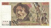France 100 Francs Delacroix, X.20, Fayette:69.3, KM:154b -