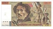France 100 Francs Delacroix, O.32, Fayette:69.4a, KM:154b -