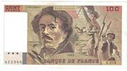 France 100 Francs Delacroix, N.218, Fayette:69bis.5, KM:154g -