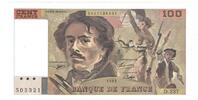 France 100 Francs Delacroix, D.237, Fayette:69bis.08, KM:154g -