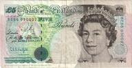 Great Britain 5 Pounds Banknote, UNdated (1990), KM:382b -