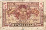 France 5 Francs 1947 French Treasury, A.07677277 -