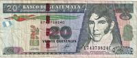 Guatemala 20 Quetzales Banknote, 2011-05-11 -