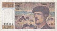 France 20 Francs Debussy, M.025, Fayette:66.10, KM:151c -