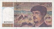 France 20 Francs Debussy, U.027, Fayette:66bis.1, KM:151d -